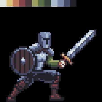 Started learning pixel art last week (coming from drawing in class and miniature painting)