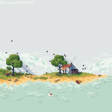Cottage (I tried making something that is not in my usual style and it was quite fun and relaxing :D )